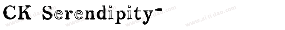 CK Serendipity字体转换